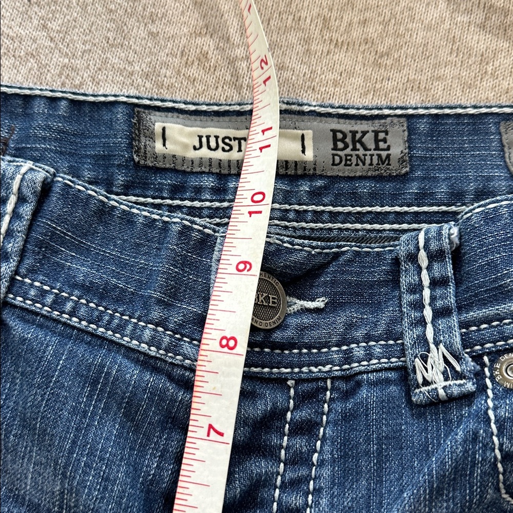 BKE Denim Justin Size 32S 3 Button Fly Flap Back Pockets Bootcut -E4 - Picture 12 of 13